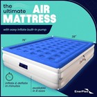 Enerplex Air Mattress With Built-in Pump Twin Double Height Inflatable Airbed