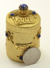 Vintage Hattie Carnegie 500g Italy Exclusive Czech Glass Cabochon Powder Jar