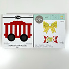 Sizzix Dies Lot Of 5 - Clown Circus Car  2 Present Bows Gift Tag - Birthday Fair
