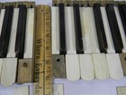 1890s   Pump Organ Keys    Pick A Set -  1 Octave  12 Keys - 2 Piece Veneer -m91