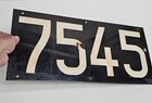 Nycta Nyc New York City Subway C1950 Porcelain Train Number Plate Sign   7545