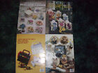 12 Leisure Arts Plastic Canvas Leaflets-magnets  Totes  Tissue Covers  Bears Etc