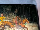 Vintage 1969 Fedoskino Russian Lacquer Box Hand Painted