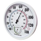 Indoor Outdoor Thermometer Large Wall Thermometer-hygrometer Waterproof Us Stock