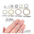 50-200pcs lot 3-20 Mm Jump Rings Split Rings Connectors For Diy Jewelry Finding