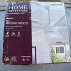 Home Decorators Merwry 52    Indoor Led 5 Blade White Ceiling Fan  Missing Parts
