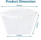 6570-398 Filter Net Bag For Jacuzzi  Hot Tub Mesh Skimmer With 11 Clip Holes