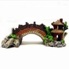 Aquarium Ornament Photography Prop Decoration Fish Tank Bridge Landscape Tree 