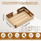 Stainless Steel Bar Soap Holder Dish For Bathroom Kitchen rose Gold 5 28 x3 78  