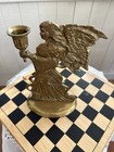 Vintage Brass Angel Candle Holder