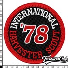 1978 International Harvester Scout Embroidered Patch Black red Iron sew-on 3x3in