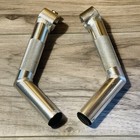 Vintage Control Tech Welded Aluminum Bar Ends Silver Clean