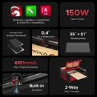Preenex 150w 35x50 Co2 Laser Cutter Engraver Cutting Engraving Marking Machine