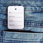 1000pcs Price Tags White Clothing Tags For Retail Small Kraft Paper Tags Label