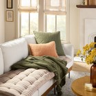73 x26 5  Sofa Topper Rectangle Throw Pillow Brown Stripe - Hearth   Hand