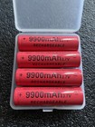 Pk Of 4 Li-ion Rechargeable Batteries 3 7v For Flashlights With Box