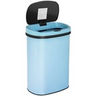 Motion Sensor 13 Gallon 50 Liter Stainless Steel Odorless Slim Trash Can - Blue