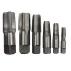 6 Piece Carbon Steel Npt Pipe Tap Set For Clean And Re-threading Pipe Threads
