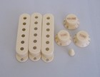 3 Sets Aged White St Knobs st Pickup Covers   5 Way Switch Tip Fits Fender