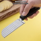 Stainless Steel Potato Wavy Cutter Chopper Vegetable Fruit Slicer Kitchen Tools