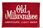 Vintage Old Milwaukee Genuine Draft Beer Large Jacket Back Patch Wisconsin Wi
