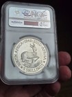 Prooflike  Silver 1948  South  Africa  5 Shillings   Ngc Pl 66   gem   Pq Crown