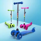 3-wheel Foldable Kids Scooter W  Built-in Led Adjustable Height Safe Steering