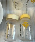 Medela Breastmilk Pumping Storage Feeding Bottles Labeling Lids Bags Tray Lot 12