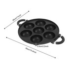 7 Hole Cooking Cake Pan Cast Iron Omelette Pan Non-stick Cooking Pot Breakfast