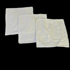 Pottery Barn Cotton Linen Pillow Shams 2 King 3 Euro White Textured Seersucker