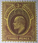 Travelstamps   Southern Nigeria Stamps Mint  Three Pence  Mint  Og Hinged  Mogh