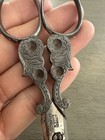 Vintage W h  Morley   Sons Embroidery Sewing Scissors Floral Scroll Design   Z12