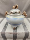 Vintage Oriental Insense Burner Foo Dogs Hand Painted Chinese Asian Antique