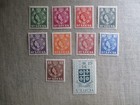 St  Lucia  Scott  157-166  Mnh