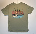 O   neill Surf Company Sun   Wave Logo Green Shirt Men   s Size Large Short Sleeve