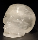 1 75  Natural Clear Quartz 68g Hand Carved Crystal Skull Realistic Healing