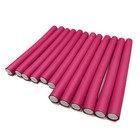 12pc Flexi Rods Hair Rollers 5 8 Inch Foam Heatless Curlers Pink Salon Styling