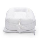 Dock A Tot Deluxe  White And Gold Infant Baby Lounger
