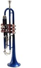 Trumpet  Bb  multicolor  Lightweight Brass Made With Case And Mouthpiece