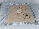 Baby Fanatic  Bear Lovey Security Blanket Satin Trim Plush