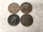 11 Coin Lot Large Cents - Low Grade culls - Many Holed - Mixed Dates