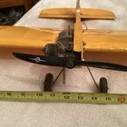 Model Airplane Built Ready To Fly Mc Coy  098 Engine  Yellow Vintage 