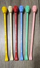 Vtg Ivanhoe Restaurant Chicago Skull Bone Swizzle Sticks In Original Container 