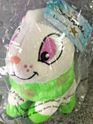 Neopets 2007 Cybunny 6  Plush Tags  42112 Limited Too White Green Bunny Rabbit