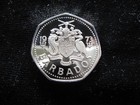 Old World Proof Coin Barbados  1 Dollar 1973 Km14 1  flying Fish   241 