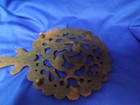 Antique Vintage Small Footed Solid Black Cast Iron Trivet