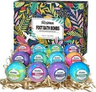Organic Foot Bath Bombs Gift Set  12 Essential Oil Rich Foot Soak For Mom And   
