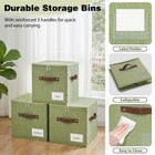 11inch Storage Cubes With Zipper Lid  Fabric Lidded Storage Boxes Baskets