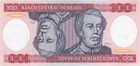 Brazil  100  Cruzeiros  Nd  1984  Series A - A  Uncirculated Banknote Aaz 10