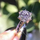 2 70 Ct Round Cut White Diamond Solitaire Ring In 14k White Gold Certified